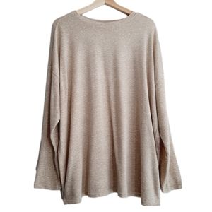 🍒 STUDIO 1886 Long Sleeve Tee Crewneck Cream Sz 18